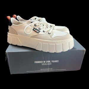 Palladium REVOLT LO TX In White Grey Size 11 New Platform Chunky